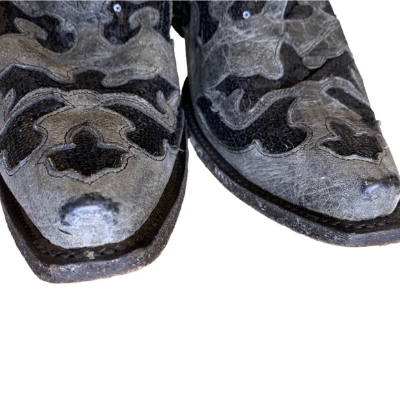 Corral Sequin Inlay Western Cowgirl Boots Snip Toe size 9.5 - Picture 12 of 16